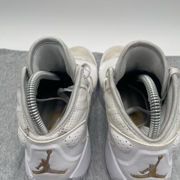 Men’s NIKE Air Jordan Zion 2 TB Nike White Basketball Size 8 Gold DQ7688-170 - Picture 11 of 12